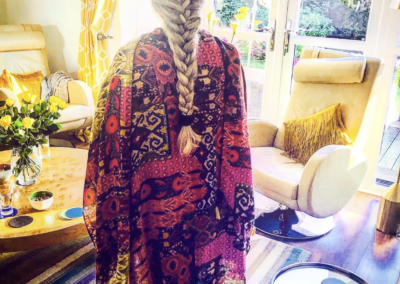 Beautiful blonde braid in Dunedin hair salon