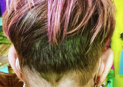 Fun hair color and style in Dunedin
